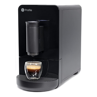 GE Profile Automatic Espresso Machine with coffee cup